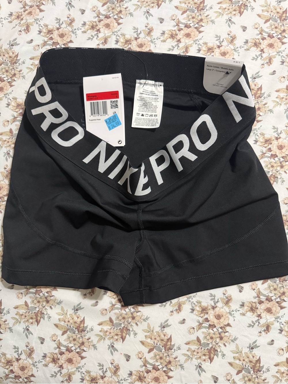 Nike Black Pro Mid-Rise Women's Bike Shorts